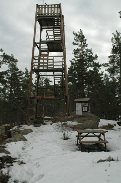 Hgsta punkten i Sdermanland i slutet av mars 2005.