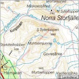 Topografisk karta N. Strofjllet i Vsterbottens ln