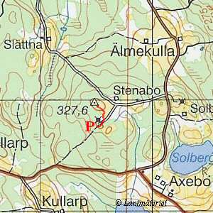 Topografisk karta Stenabo i stergtland