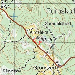Topografisk karta, Grnsved i Kalmar Ln