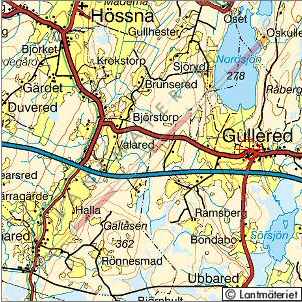 Topografisk karta Galtsen med omgivningar