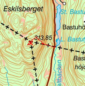 Topografisk karta, Svinhjden i rebro Ln