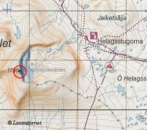 Topografisk karta, Helagsfjllet i Hrjedalen och i Jmtlands ln