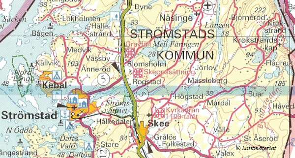 Topografisk karta ver Bjrnerdspiggen med omgivningar.