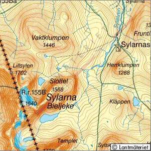 Topografisk karta, Storsylen i Jämtland