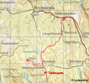 Topo map Tomasbodahjden in Nrke